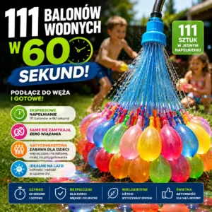 Błyskawiczne Balony Wodne – 111 w 60 Sekund!